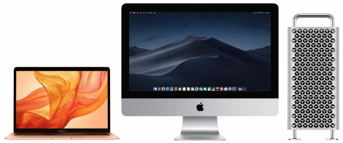 MacBook, iMac ja Mac Pro -tietokoneet