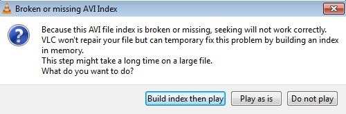 Kuinka korjata rikkinäiset AVI-tiedostot, jotka eivät toista vlc avi -tiedostovirhe