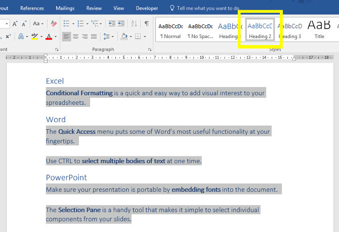 powerpoint-otsikoiden lisääminen