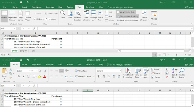 kuinka verrata kahta excel-arkkia rinnakkain