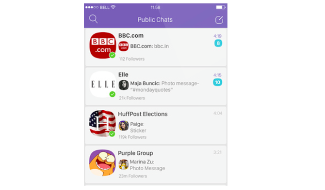 viber julkiset keskustelut