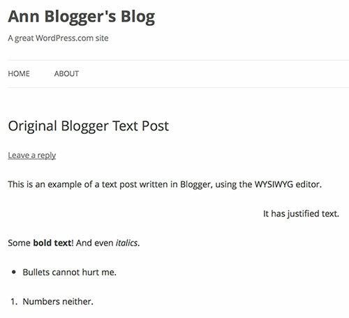 Blogger WordPressiin, WordPress Bloggeriin - Blogien vaihtaminen Testattu wp x -teksti