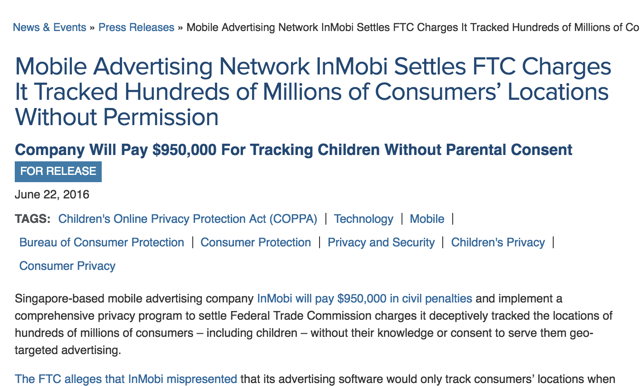 FTC InMobi