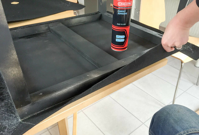 diy-telineen kotelon rakenne -9 ruiskutettu balck, matto päällä