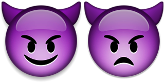 devil imp emoji hymiö