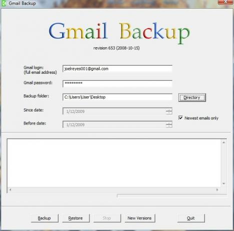 varmuuskopioi Gmail-tiliviestit