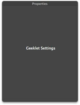 GeekTool - Näytä järjestelmätiedot Macissa tyylillä 01d Geeklet-asetukset