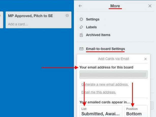 Trello-email-to-board