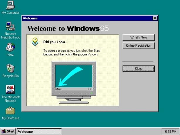 windows-95-ensimmäisen suorittamisen