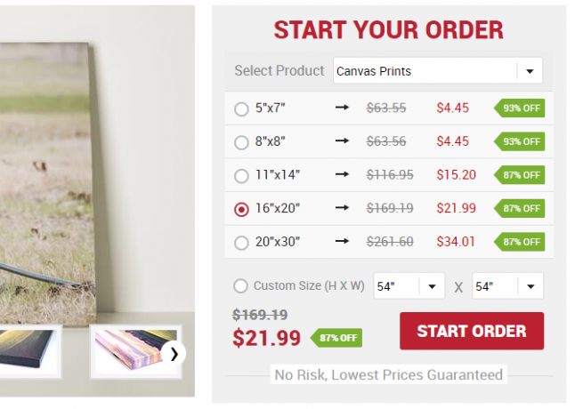 CanvasChamp Start-Order