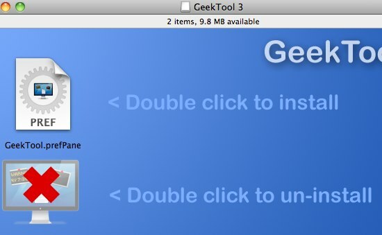 GeekTool - Näytä järjestelmätiedot Macissa tyylillä 01a GeekTool 3 asennettuna