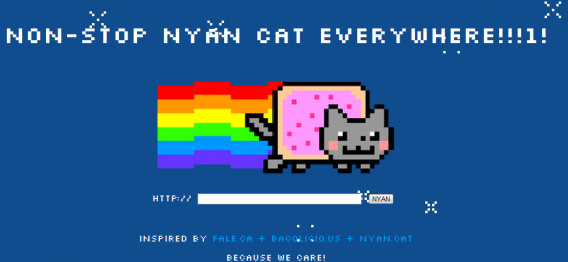 nyan kissan verkkosivu