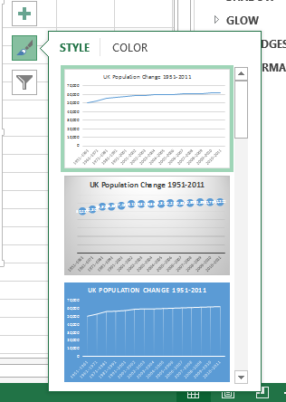 Excel-esiasetetut tyylit