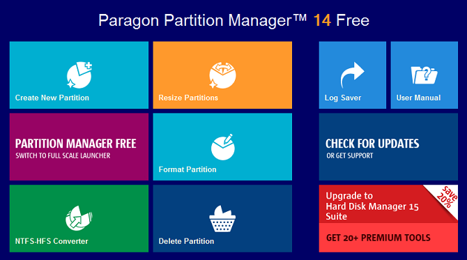 parhaat osioiden hallintaohjelmat Windows Paragon