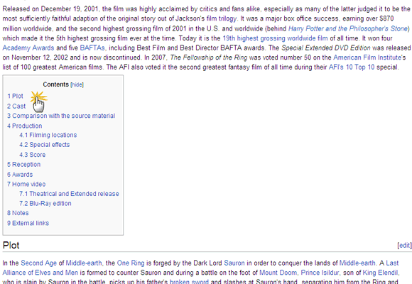 Wikipedia-haku