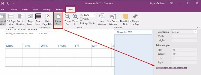 luoda onenote-kalenterimallin