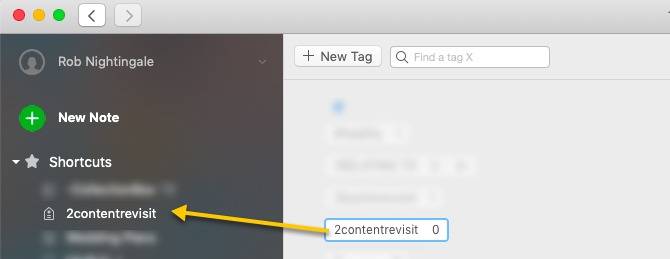 Kuinka Evernoten salaisuuksia muistaa kaikki Evernote Tag -pikakuvake