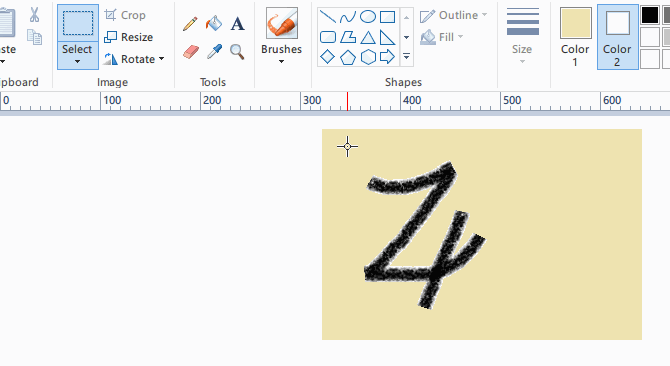 Adobe Photoshop vs. Microsoft Paint: Mitä todella tarvitset? mspaint-työkalun rajaus