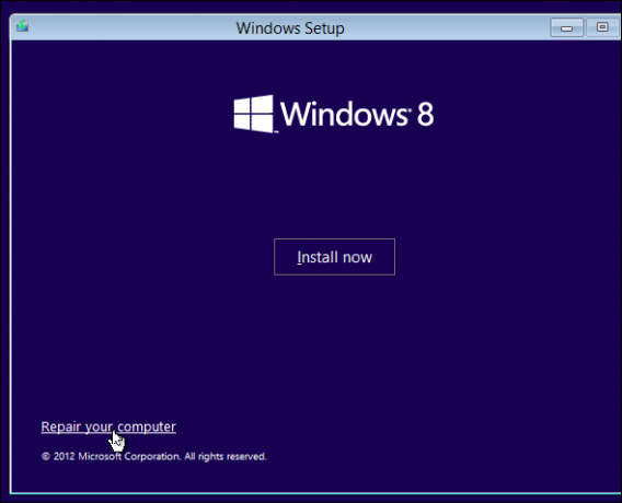 korjaa Windows 8 käynnistys