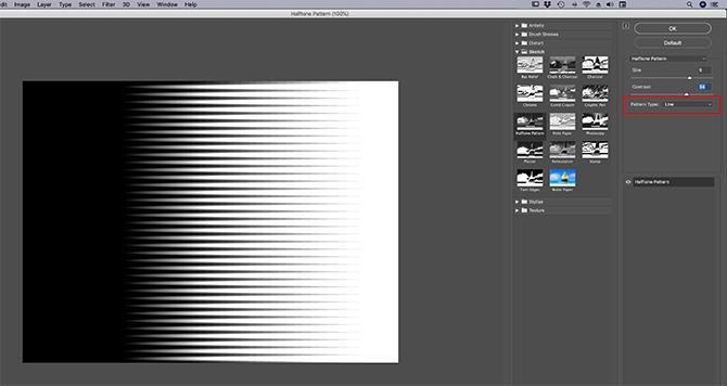 Luo Photoshop Texture Säädä kuvion tyyppi