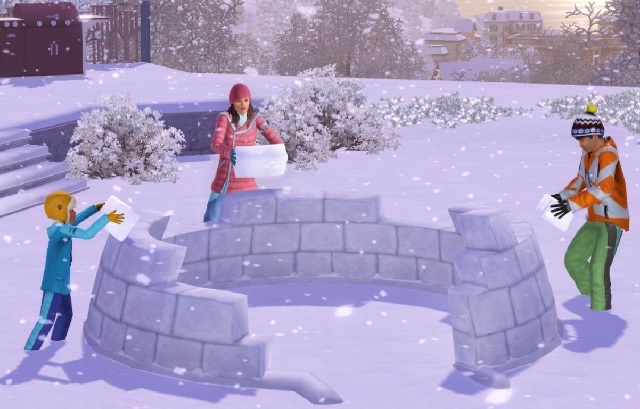 Kuinka tehdä simistä mielenkiintoisempia mukautetun sisällön avulla, Sims 3 Snow