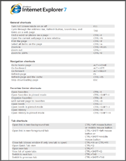 Internet Explorerin pikavalinnat