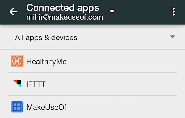 Google-asetukset-Connected-sovellukset