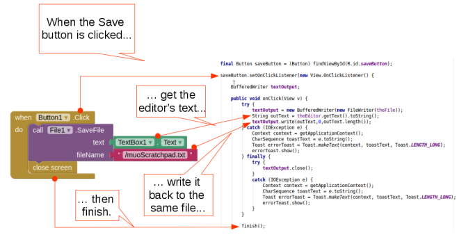 Android luo sovellus androidstudio screen2 code2