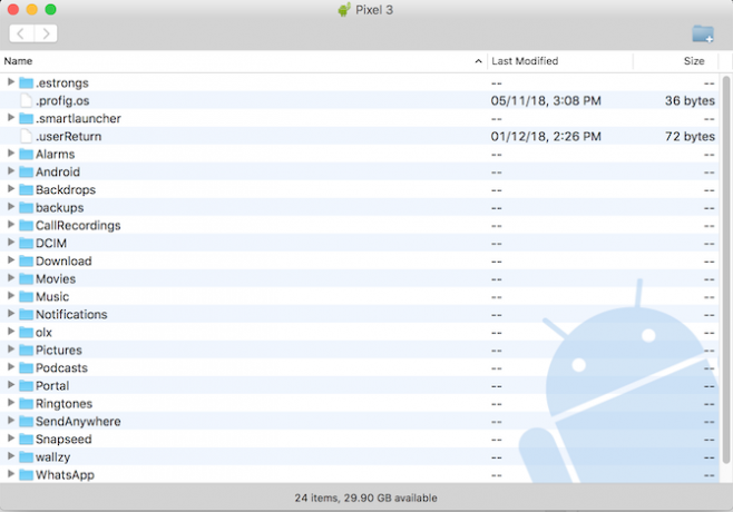 Android File Transfer Mac -sovellus