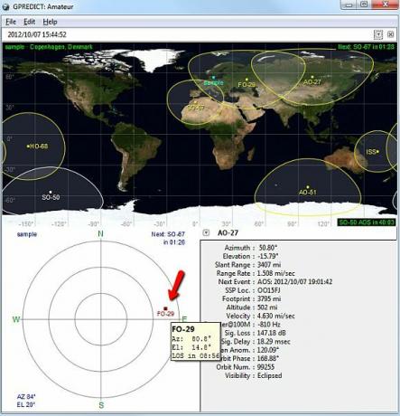 ennustaa satelliittiohjelmistoa