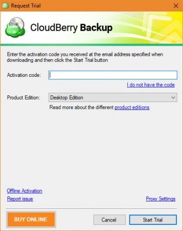 CloudBerry Backup suojaa tiedostoja Windowsissa, Macissa ja Linuxissa 03 CloudBerry Backup Trial Activation