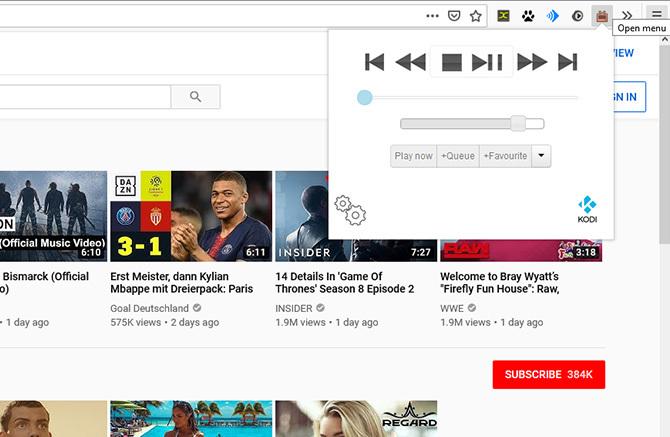 Kodi-laajennukset Firefox - Pelaa Kodille