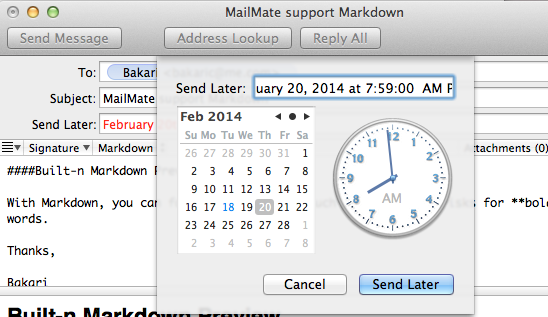 MailMate 10 minuuttia
