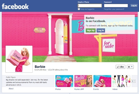 10 kuvitteellista hahmoa, jotka ovat mielettömän suosittuja Facebook facebook barbie