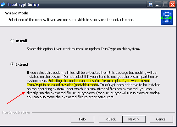 Salaa USB-muistitikku Truecrypt 6.0: lla travellertruecrypt1a