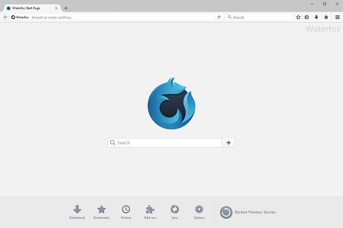 waterfox-selain