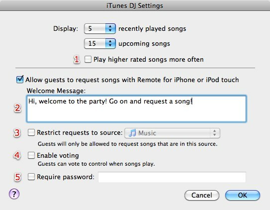 itunes dj
