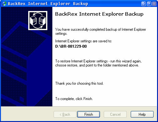 Varmuuskopioi ja palauta Internet Explorer -selaimen asetukset iebackup7