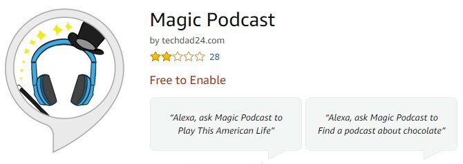 Maaginen podcast amazon-kaiun podcast-lähetyksille