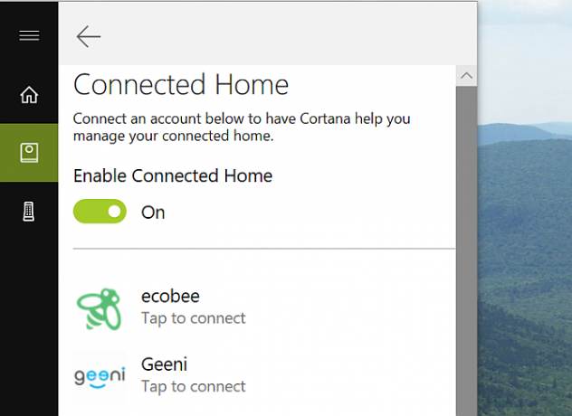 Cortana Desktop Connected Home