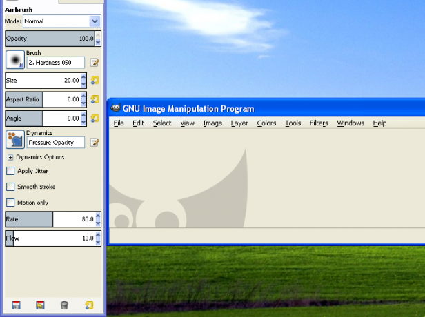 Windows XP -ohjelmisto toimii edelleen gimp