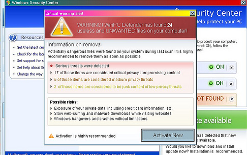 scareware-WinPC-puolustaja