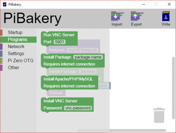 MakeUseOf Linux PiBakery -ohjelmat