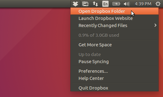 Dropbox ubuntuun