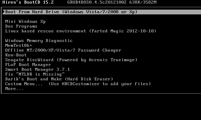 Hiren Boot CD: Monitoimilaitteen käynnistys-CD kaikille tarpeille HBCD-päävalikko 670x400