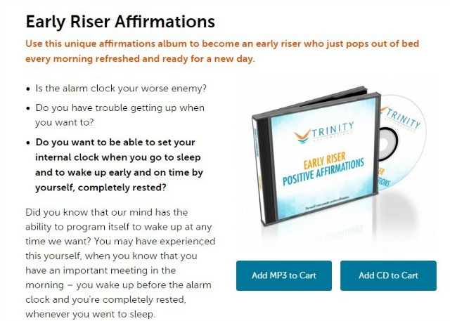 Early Riser Affirmations -sovellukset