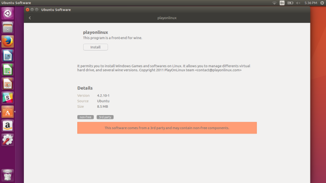 PlayOnLinux-asennus