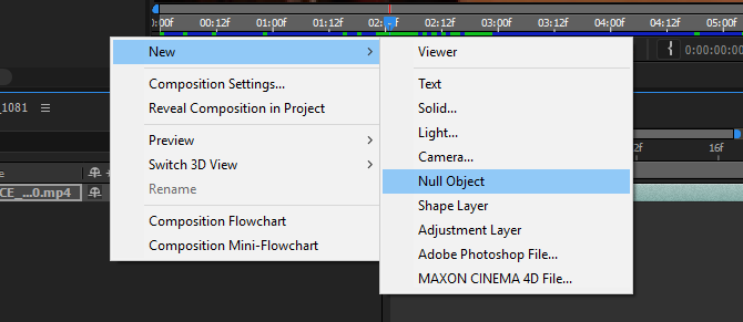 Kuinka seurata tekstiä Adobe After Effects -sovelluksessa null-objekti