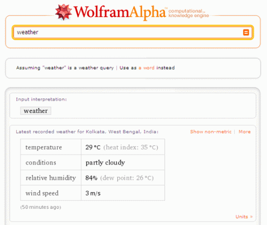 10 hakutermiä Wolfram Alpha -hyötyjen hyödyntämiseksi jokapäiväisessä Wolfram-säässä