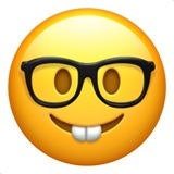 geek lasit emoji hymiö